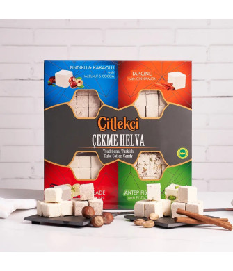 4'lü Sade-Tarçın-Kakao-A.Fıstıklı Çekme Helva(480gr)