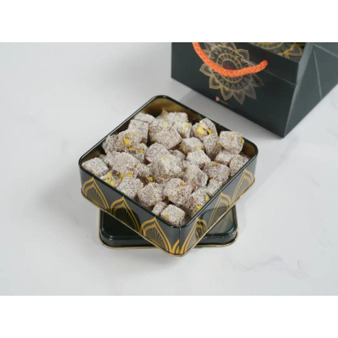 Hediyelik Hindistan Cevizli Çifte Kavrulmuş Lokum net:300 gr