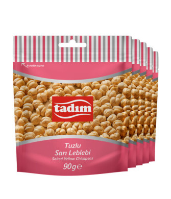 Kavrulmuş Tuzlu Sarı Leblebi 5 x 90 gr