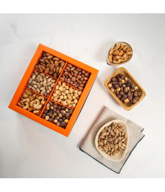 Hediyelik 6 lı Kuruyemiş Kutusu net:530 gr