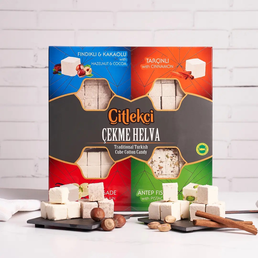 4'lü Sade-Tarçın-Kakao-A.Fıstıklı Çekme Helva(480gr)