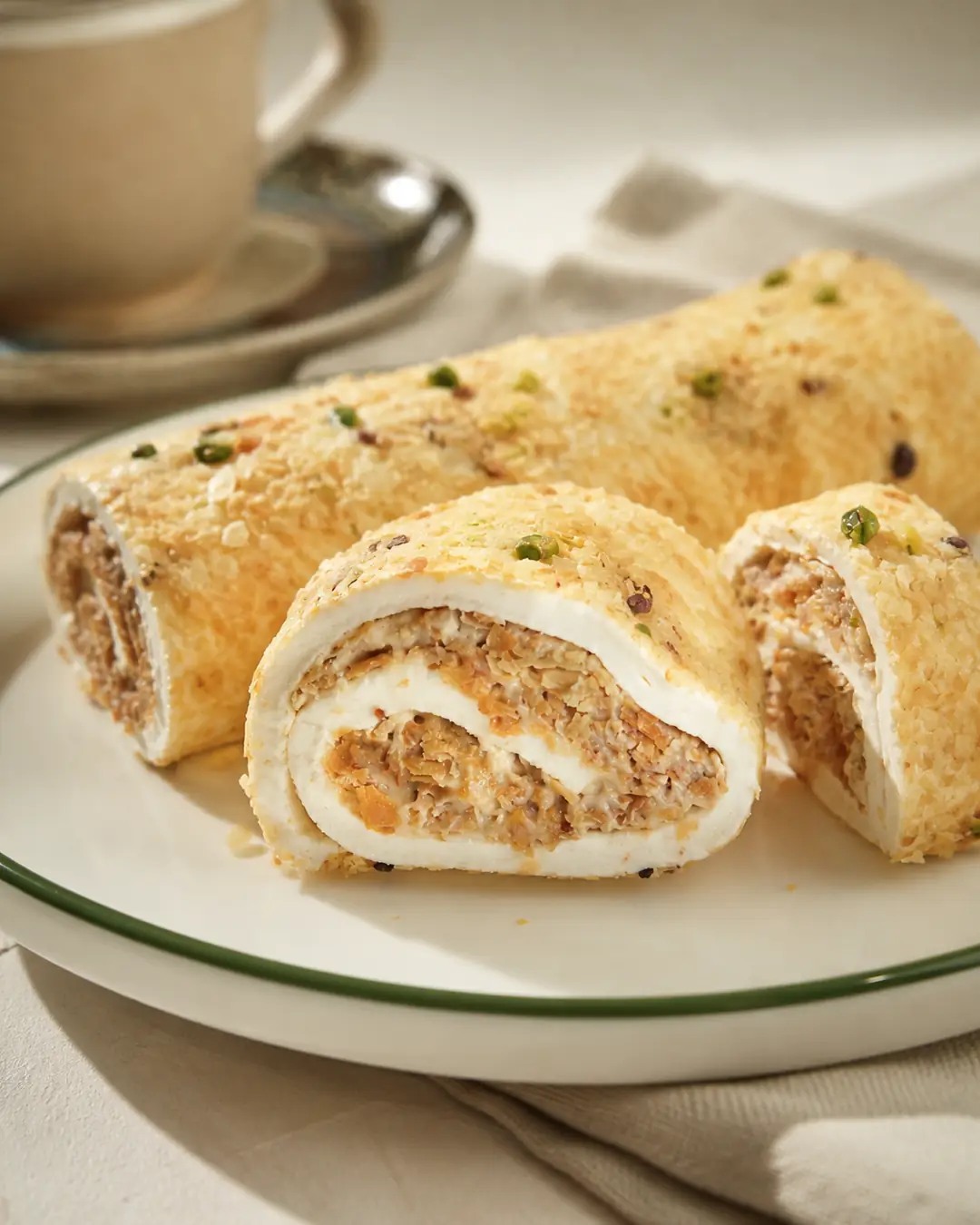 Baklava Parçacıklı Fındık Kremalı Lokum